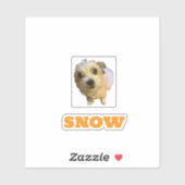 カスタムカットビニールステッカー SNOW-4x4 シール (シート)