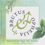 カスタムカットビニール製シール製品ラベル水色 シール (正面)