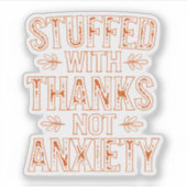 カスタムカットビニール詰まったステッ感謝していク シール (正面)