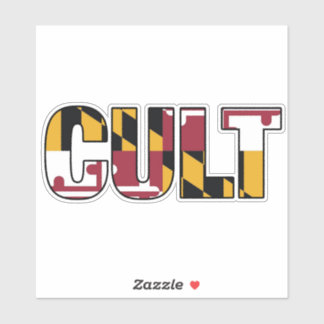 カスタムカットメリーランド州旗カルトデカール シール