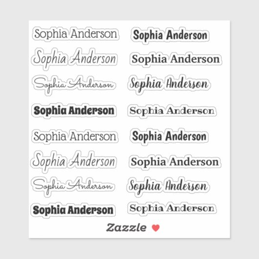 カスタムカット名シール シール (シート)