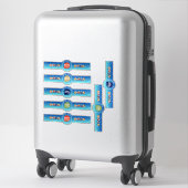 カスタムカット おもしろ ホリデーステッカー シール (スーツケース)