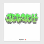 カスタムカット「ジャージー」落書きビニールシール シール (シート)