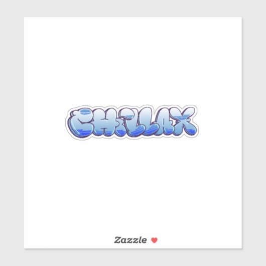 カスタムカット「チラックス」グラフィティビニールステッカー シール (シート)