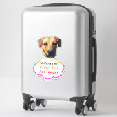 カスタムカット ビニール製犬ステッカー 車用 シール (スーツケース)