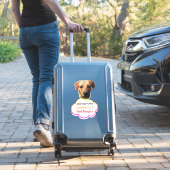 カスタムカット ビニール製犬ステッカー 車用 シール (スーツケースインサイチュ)