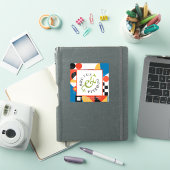 カスタムカット ビニール 抽象幾何学 製品ラベル シール (iPadカバー)