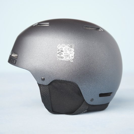 カスタムカット ビニール 構造地質学 ステッカー シール (ヘルメット側面)