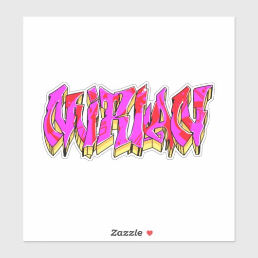 カスタムカット「ミリアン」落書きビニールシール シール (シート)