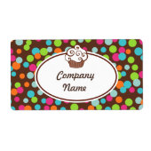 カスタムカップケーキのラベル ラベル (正面)