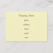 カスタムカップケーキベーカリー名刺 名刺 (裏面)