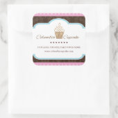 カスタムカップケーキ包装シール スクエアシール (バッグ)