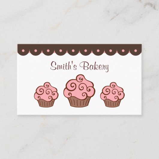 カスタムカップケーキ名刺 名刺 (正面)