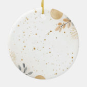 カスタムカップルオーナメントパーソナライズされたクリスマス セラミックオーナメント (裏面)