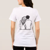 カスタムカップルギフト 女性用トリブレンドTシャツ トライブレンドＴシャツ (裏面)