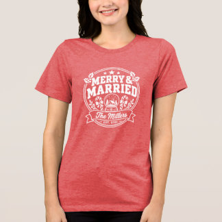 カスタムカップルクリスマスシャツ トライブレンドTシャツ