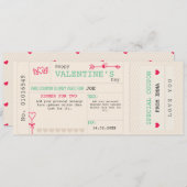 カスタムカップルバレンタインデーヴィンテージクーポン シーズンカード (正面/裏面)