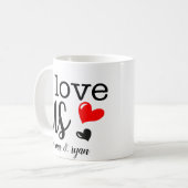 カスタムカップルマグ コーヒーマグカップ (正面左)