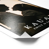 カスタムカップル写真と名前トラベルメモリプリント フォトプリント            (角)