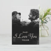 カスタムカップル写真ハッピーバレンタイン シーズンカード (スタンド正面)