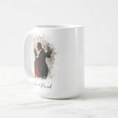 カスタムカップル写真バレンタインデー15oz コーヒーマグカップ (正面左)