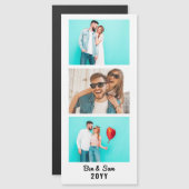 カスタムカップル写真ブースストリップ冷蔵庫用マグネット (正面/裏面)