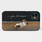 カスタムカップル写真文字iPhoneケース Case-Mate iPhoneケース (裏面(横))
