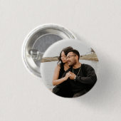 カスタムカップル写真記念 缶バッジ (正面&裏面)