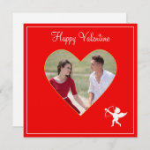 カスタムカップル写真&キューピッドバレンタイン (正面/裏面)