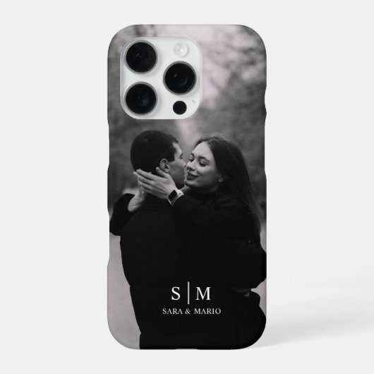 カスタムカップル写真iPhoneケース iPhoneケース (裏面)
