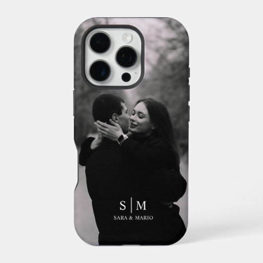 カスタムカップル写真iPhoneケース iPhoneケース (裏面)