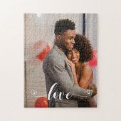 カスタムカップル愛手書き写真ギフト ジグソーパズル (縦)