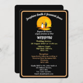 カスタムカップル結婚サンセット結婚式招待状 招待状 (正面/裏面)