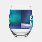 カスタムカップ | パーソナライズされた澄ん飲み ステムなしワイングラス (左)