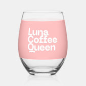 カスタムカップ | パーソナライズされた澄ん飲み ステムなしワイングラス (正面)