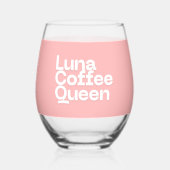 カスタムカップ | パーソナライズされた澄ん飲み ステムなしワイングラス (裏面)