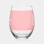 カスタムカップ | パーソナライズされた澄ん飲み ステムなしワイングラス (左)