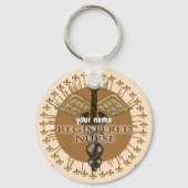 カスタムカドゥセウス登録ナースキーチェーン キーホルダー (正面)