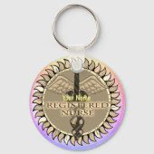 カスタムカドゥセウス登録ナースキーチェーン キーホルダー (正面)