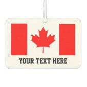 カスタムカナダのカエデ葉旗の車の空気清浄機 カーエアーフレッシュナー (裏面)