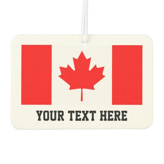 カスタムカナダのカエデ葉旗の車の空気清浄機 カーエアーフレッシュナー (裏面)