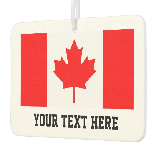 カスタムカナダのカエデ葉旗の車の空気清浄機 カーエアーフレッシュナー (左)