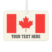 カスタムカナダのカエデ葉旗の車の空気清浄機 カーエアーフレッシュナー (正面)