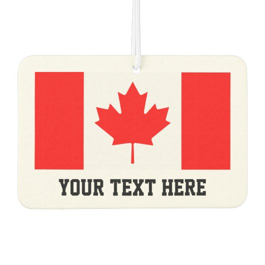 カスタムカナダのカエデ葉旗の車の空気清浄機 カーエアーフレッシュナー (正面)