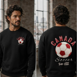カスタムカナダのフェイクパッチワークサッカーボール トライブレンドTシャツ