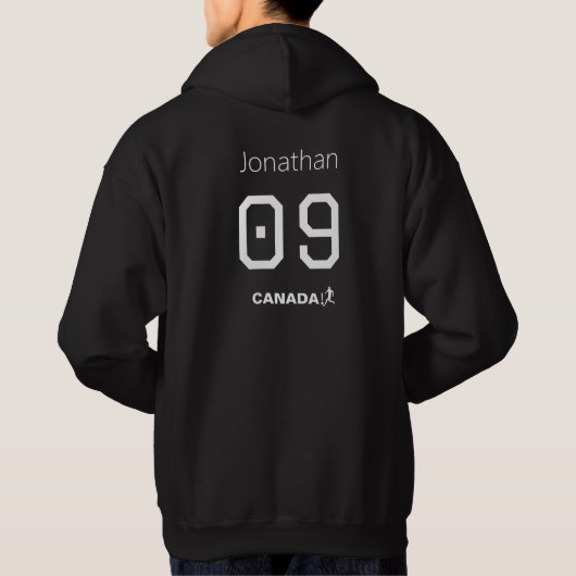 カスタムカナダサッカーユニフォームスタイルのレガシー パーカ (裏面)