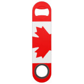 カスタムカナダ国旗Pro Speedボトルオープナー スピード栓抜き (正面)