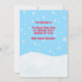 カスタムカピバラプンケイプクリスマスファミリーホリデー 招待状 (裏面)