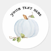 カスタムカボチャ名シールまたはシール追加文字 ラウンドシール (正面)
