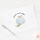 カスタムカボチャ名シールまたはシール追加文字 ラウンドシール (封筒)